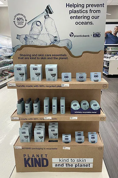 Cross-categorie on-shelf display voor schoonheidsproducten
