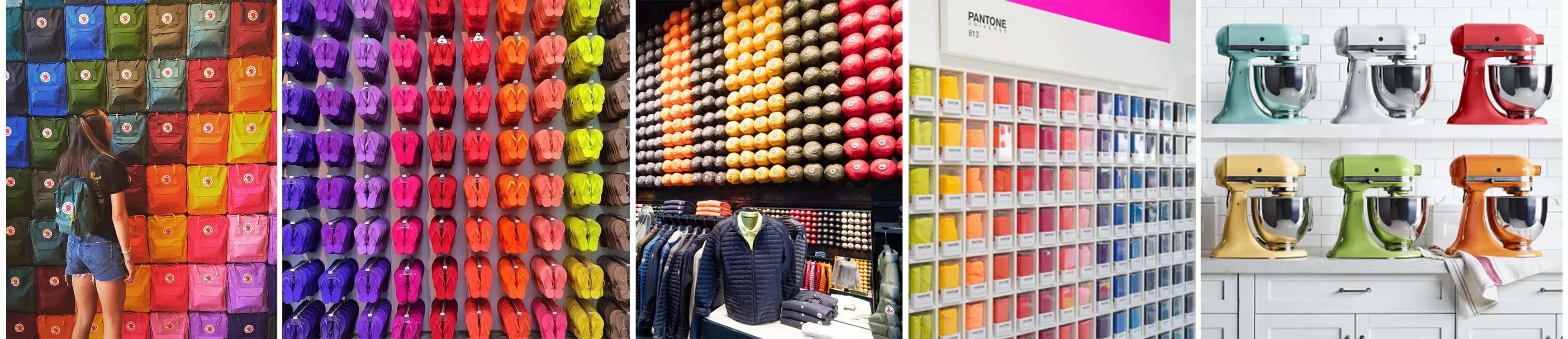 In-store colourblocking line-up voor Fjallraven, Havaianas, JOTT, Pantone & Kitchenaid