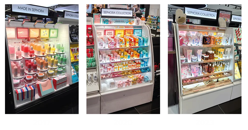 Shelving Sephora Bath & Body